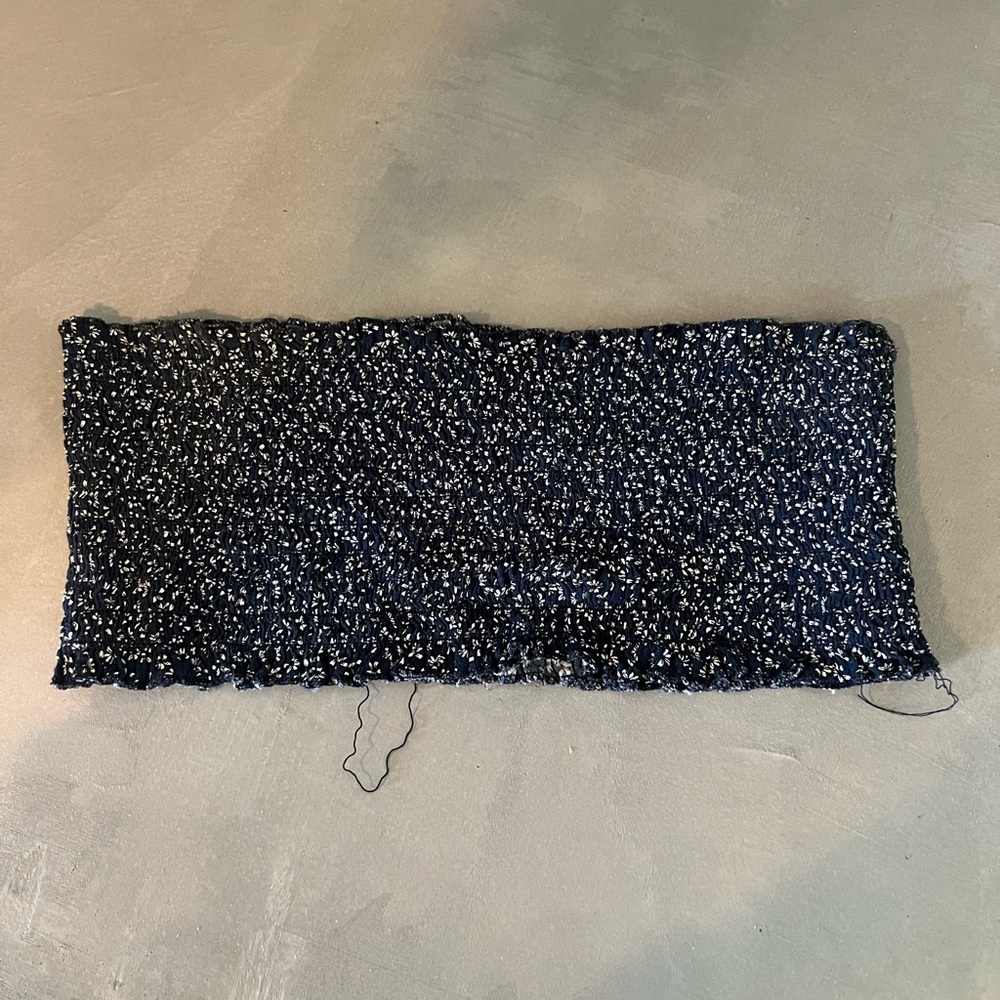Brandy Melville Navy Speckled Knit Top